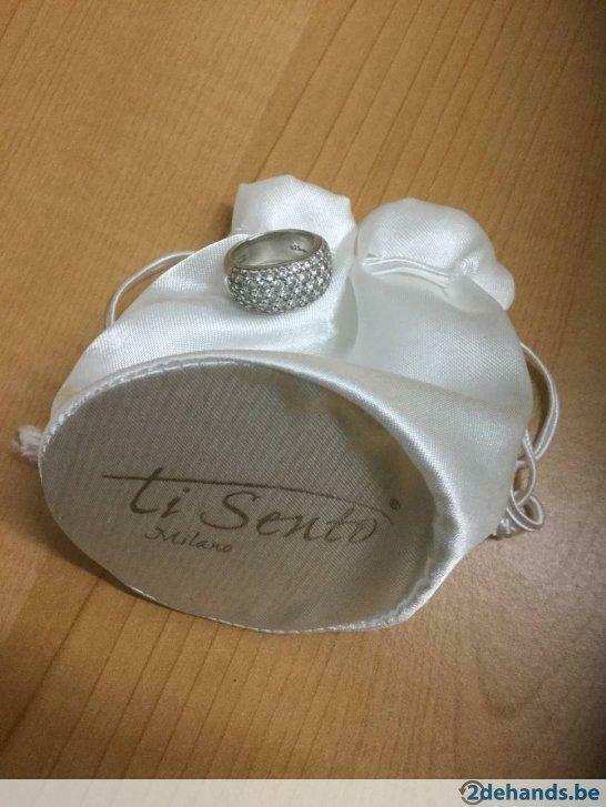 Prachtige ring. Echt zilver. Merk: Ti Sento., Bijoux, Sacs & Beauté, Utilisé, Argent