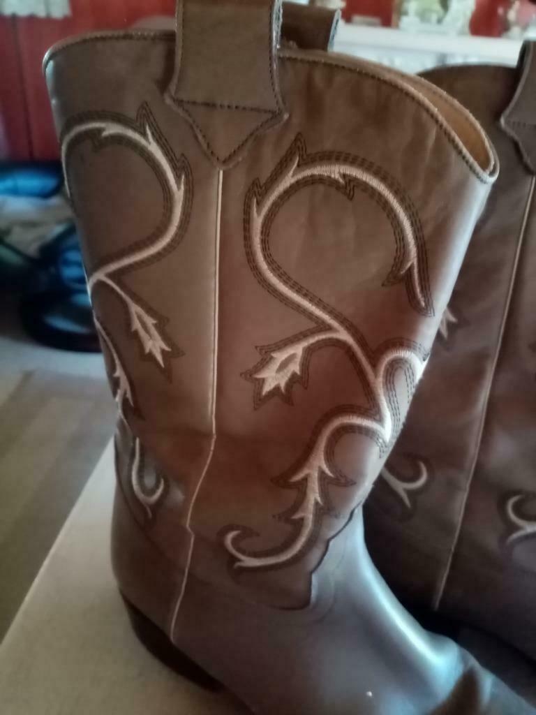 cowboy botten, Ophalen, Bruin, Lage of Enkellaarzen, Zo goed als nieuw