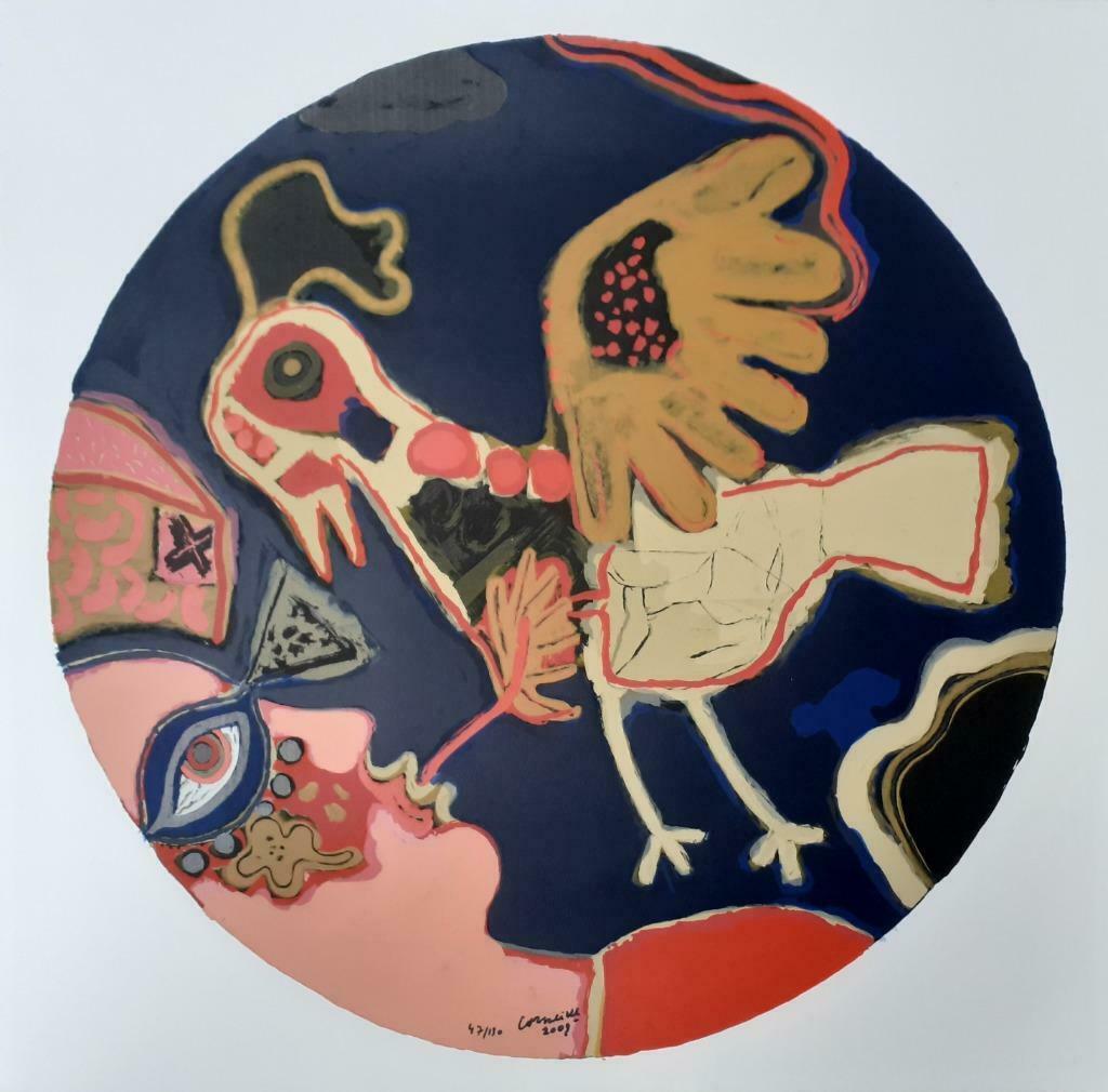 "Libre oiseau" - Guillaume Corneille, Antiek en Kunst, Kunst | Litho's en Zeefdrukken, Ophalen of Verzenden