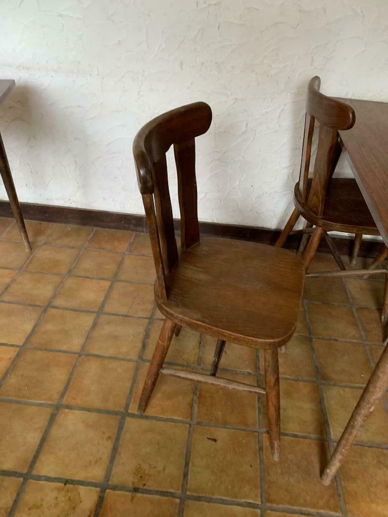 Chaises, Enlèvement ou Envoi, Brun, Bois, Cinq, Six Chaises ou plus