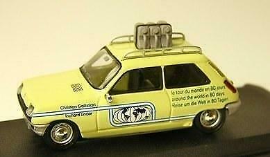 1:43 Eligor Renault 5 R5 Tour du Monde CEC groen, Hobby en Vrije tijd, Ophalen of Verzenden, Zo goed als nieuw, Auto
