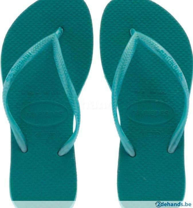 Nieuwe Slippers Havaianas turquoise, Ophalen of Verzenden, Nieuw, Jongen of Meisje, Overige typen