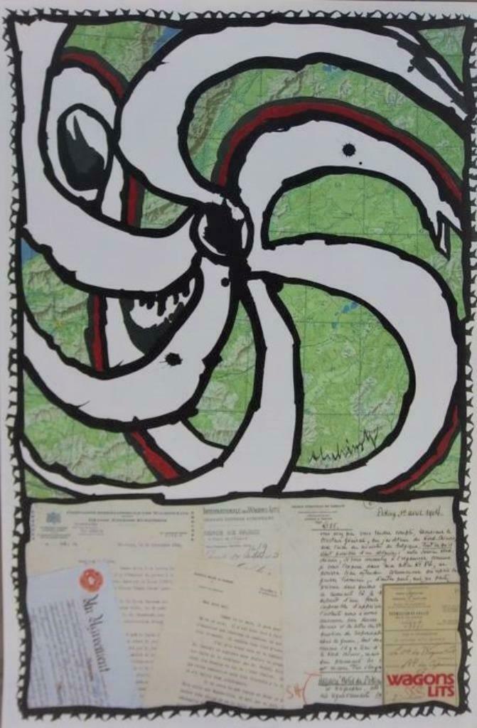 Alechinsky Pierre Wagons-lits, la Roue, Ophalen of Verzenden