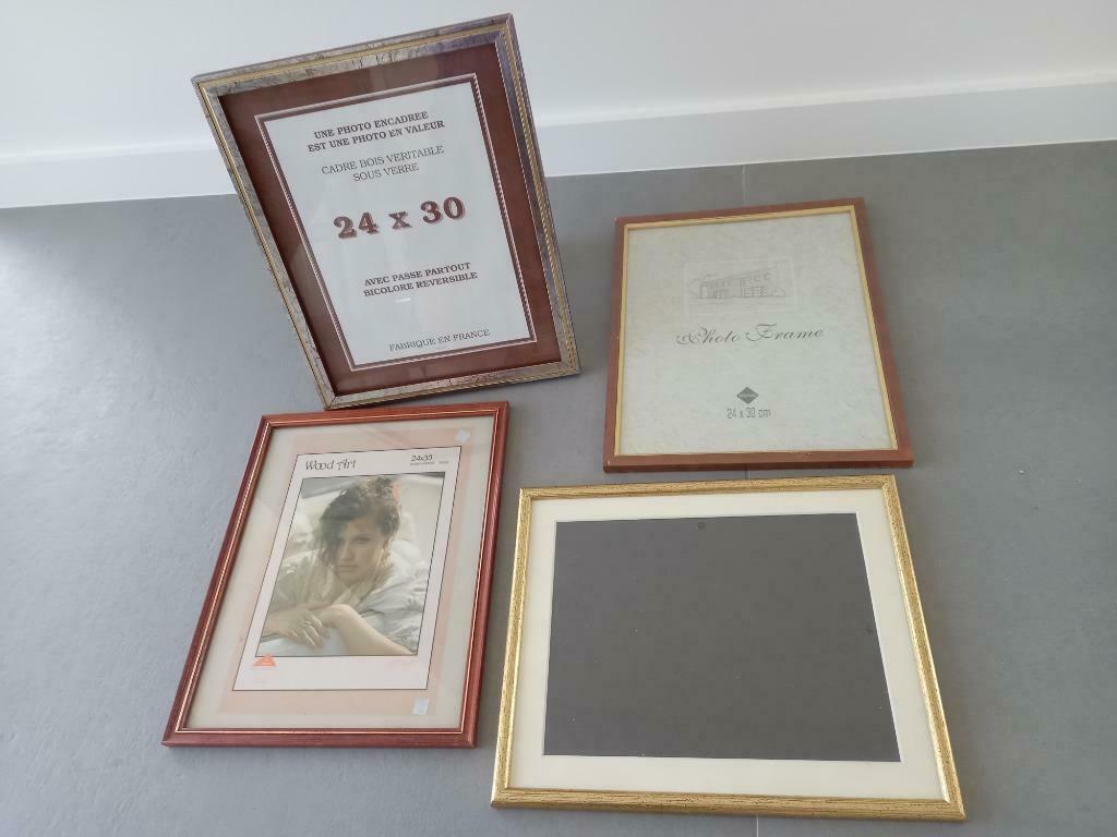 4 mooie houten fotokaders, Ophalen of Verzenden