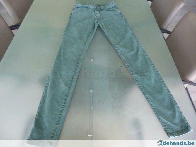 Donkergroene skinny jeans meisjes, Broek, Gebruikt, Meisje, JBC