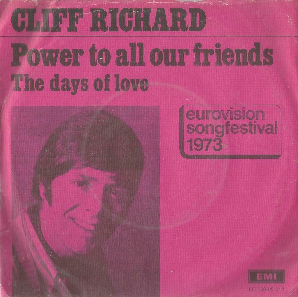 Cliff Richard – Power to all our friends – Single - Paars, Enlèvement ou Envoi, Single, Utilisé, Pop