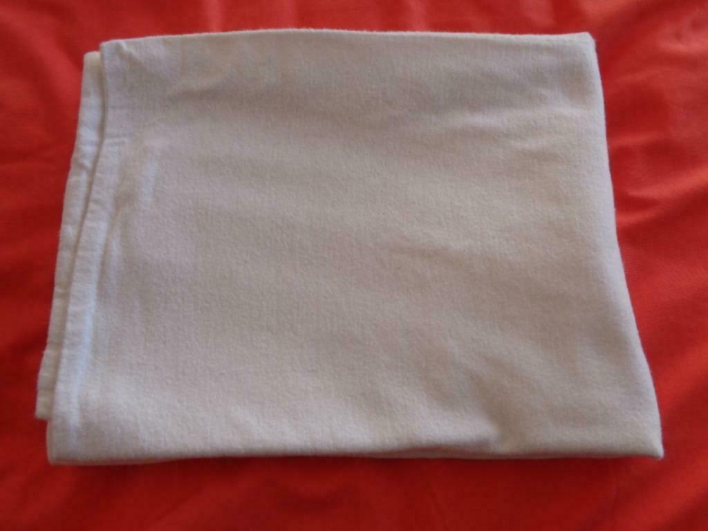 1 Taie blanche flanelle, Enlèvement ou Envoi, Utilisé