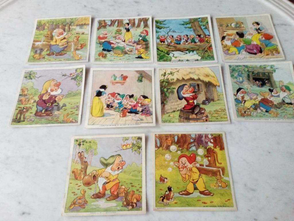 Gravures anciennes Blanche-Neige et les 7 nains cadum à la, Collections, Enlèvement ou Envoi, Avant 1940, Gravure, Comme neuf