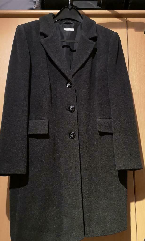 Grijze stoffen jas, Kleding | Dames, Jassen | Winter, Ophalen of Verzenden, Gedragen, Maat 46/48 (XL) of groter, Grijs