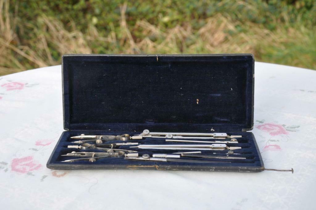 boite de compas de precision dans étui, Divers, Enlèvement ou Envoi, Utilisé