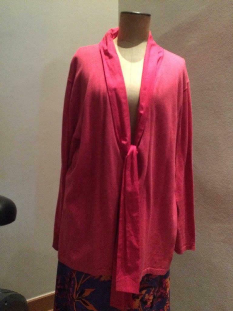 Vlotte fijne cardigan met sjaalkraag, NIEUW, T4 (48/50), Vêtements | Femmes, Vent D’Ouesr, Enlèvement ou Envoi, Neuf, Rose