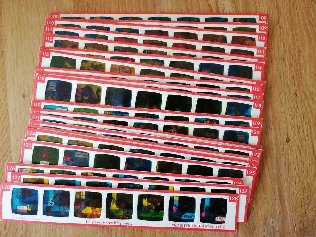 MECCANO TRI-ANG IMAGE VUE FIXE couleur Minema, Enlèvement ou Envoi, Le Roi Lion ou Le Livre de la Jungle, Utilisé