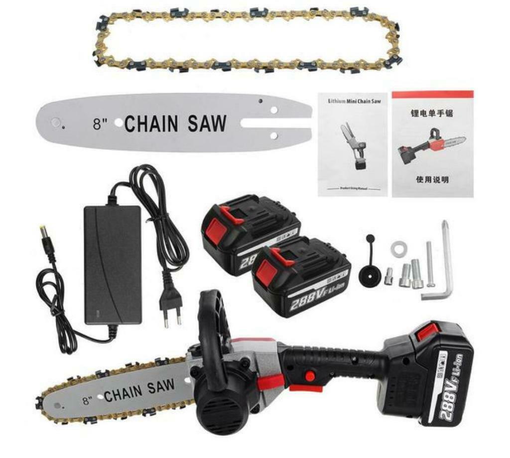 8 Inch Cordless Electric Chain Saw Wood Cutter One-hand Saw, Ophalen of Verzenden, Nieuw