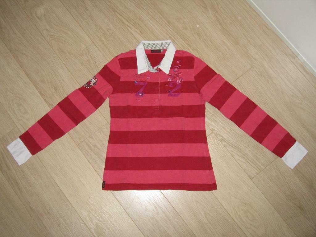 Sweat Catimini 14 ans ligné rouge-rose, Enlèvement ou Envoi, Comme neuf, Garçon ou Fille, Chemise ou À manches longues