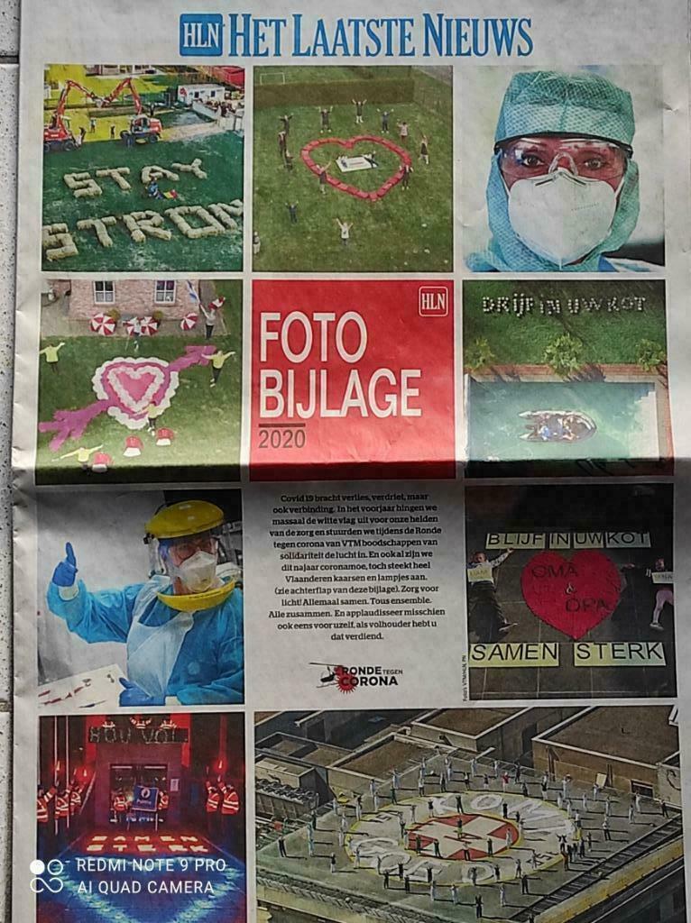 HLN > FOTO BIJLAGE 2020 , jaaroverzicht met beeld en woord., Enlèvement ou Envoi, Neuf, Journal