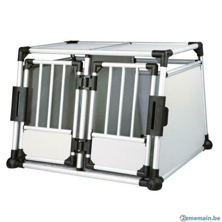 Cage de transport double ALU + cloison cage chien XXL NEUF, Dieren en Toebehoren, Honden-accessoires, Nieuw, Verzenden