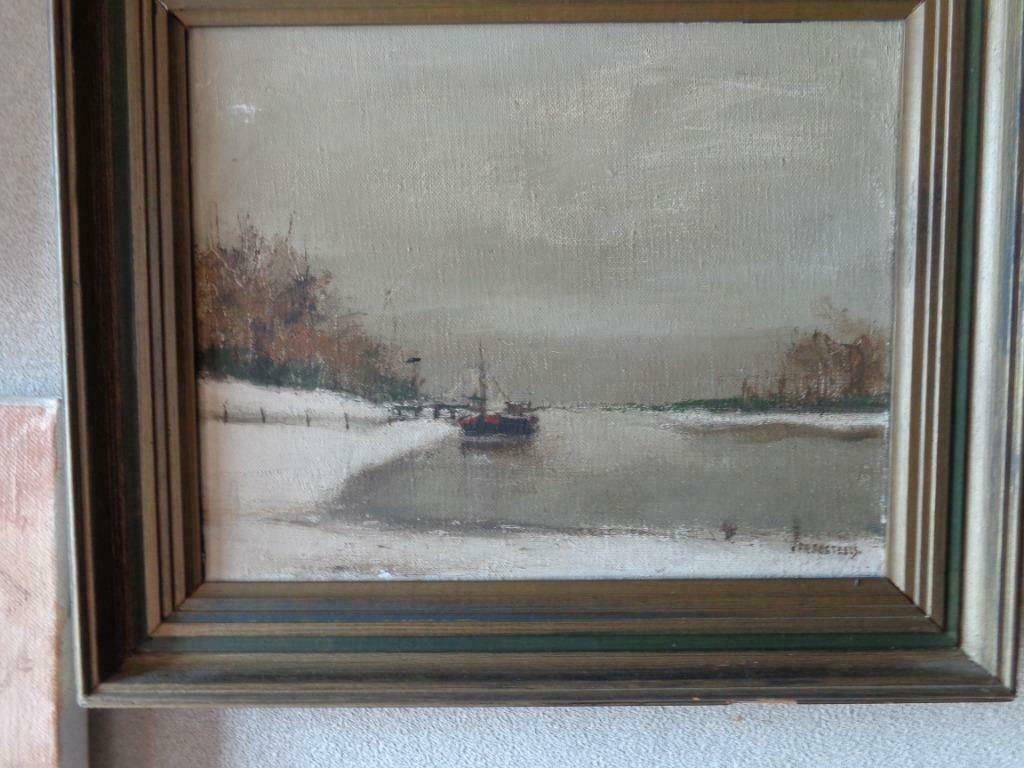 Fritz Bosteels / Marine schilderij, Antiquités & Art, Art | Peinture | Classique, Enlèvement