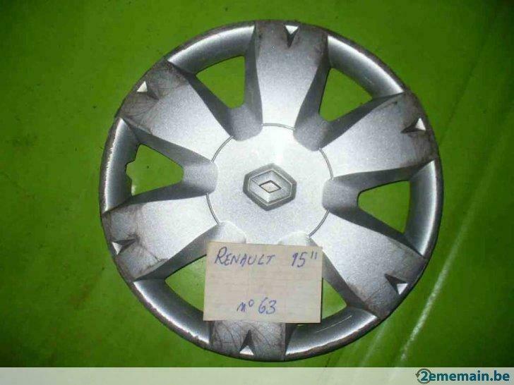 enjoliveur Renault 15" (n°63) 1pc, Autos : Pièces & Accessoires, Pneus & Jantes, Jante(s), 15 pouces, Utilisé, Enlèvement ou Envoi