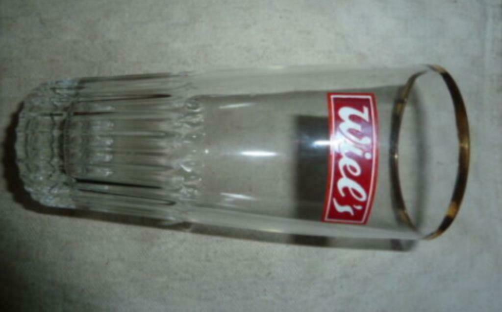 #N bier glas WIEL 'S 25cl ribbelglas Brij Wielemans Ceuppens, Collections, Enlèvement ou Envoi, Neuf, Verre à bière