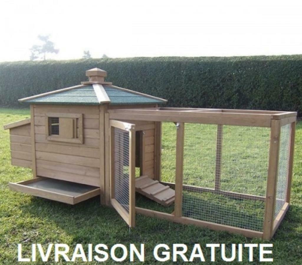 Poulailler abri poule coq enclos poule maison poule XXL, Envoi, Neuf, Poulailler