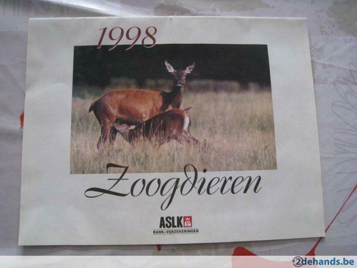 Kalender rond zoogdieren (1998) / gratis, Verzenden, Zo goed als nieuw