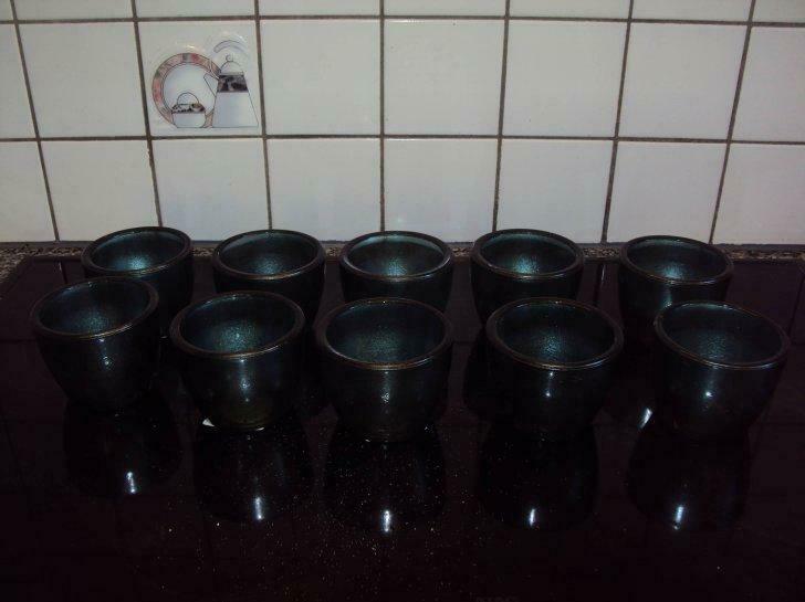 Set van 10 groene houders voor theelichtjes, Ophalen of Verzenden, Gebruikt