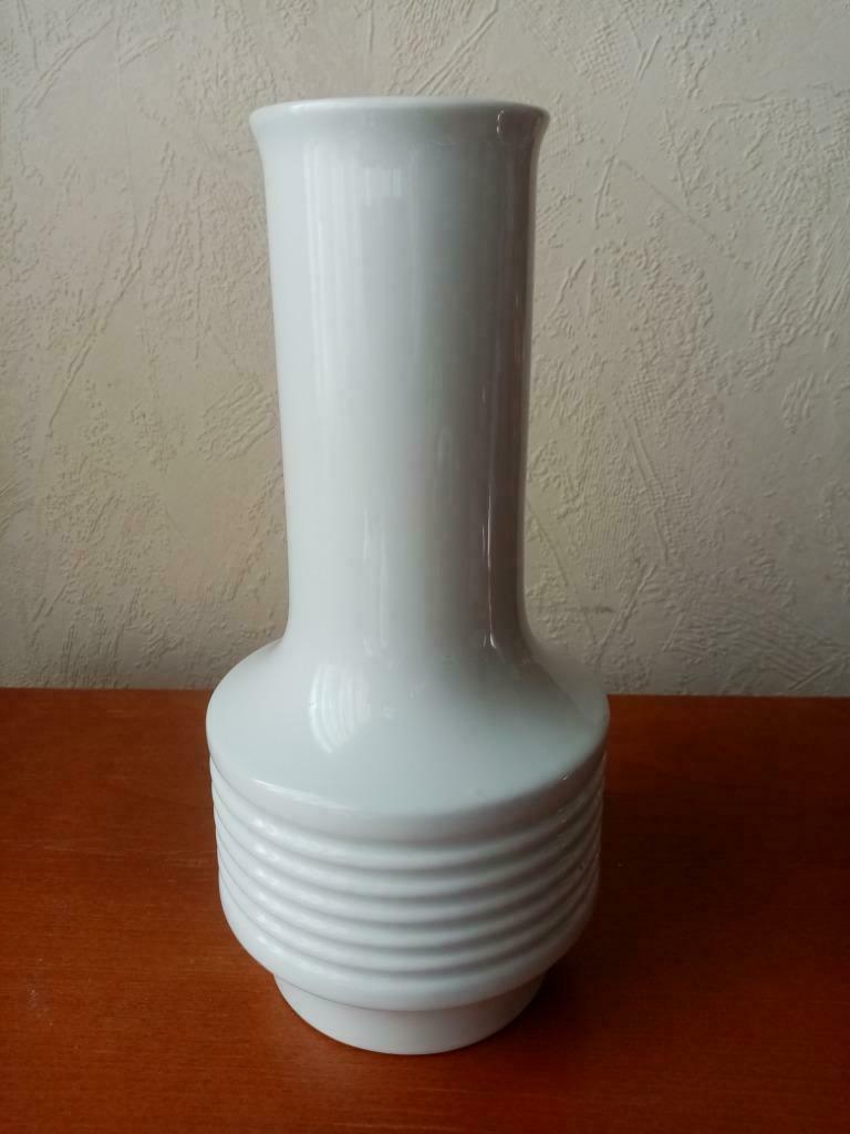 Vintage monochrome vaas .. in Duits porselein Arzberg 60s, Antiek en Kunst, Ophalen of Verzenden