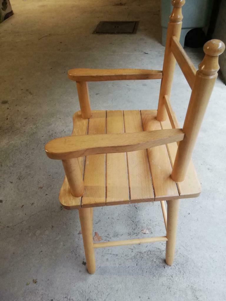 chaise bébé en bois., Enfants & Bébés, Chambre d'enfant | Tables & Chaises, Enlèvement ou Envoi, Utilisé
