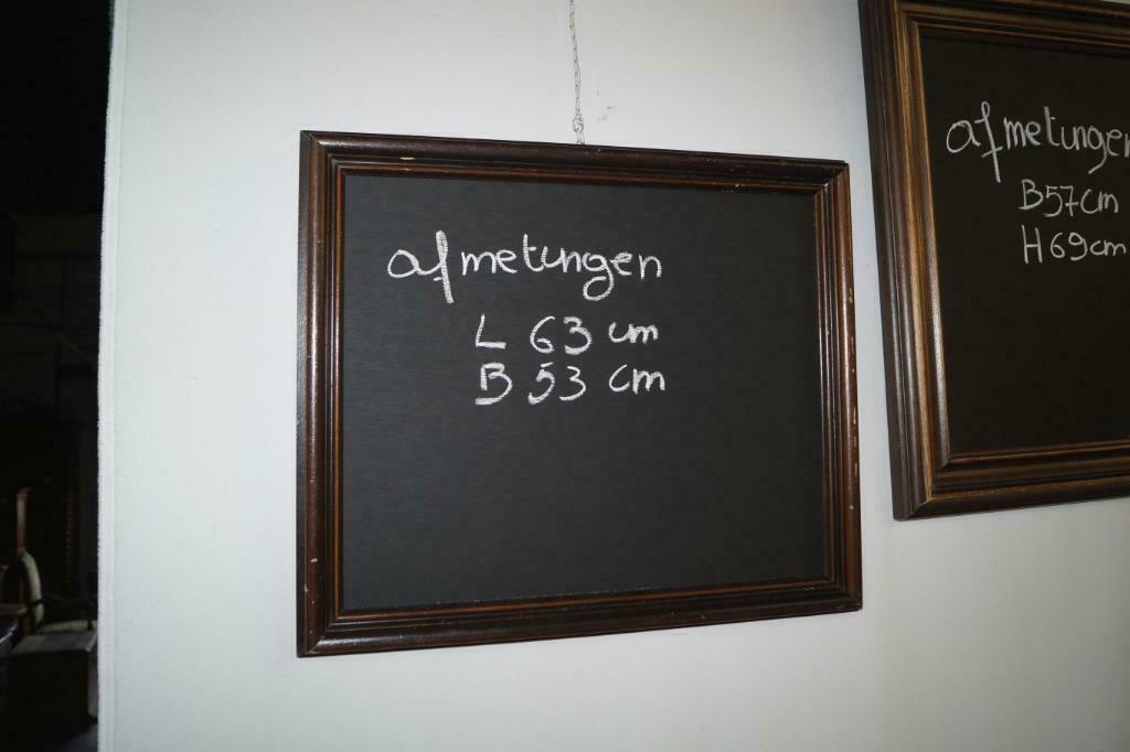 oude houten kader met krijtbord 63cm op 53cm, Ophalen of Verzenden, Gebruikt