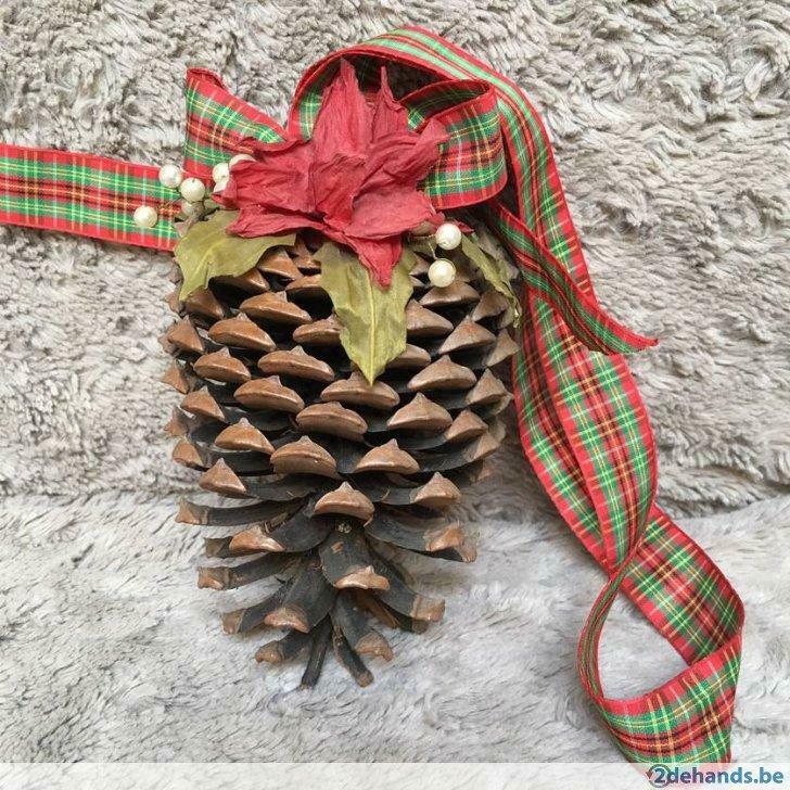 Kerst dennenappels  hand gedecoreerd -50%!!, Ophalen of Verzenden, Nieuw