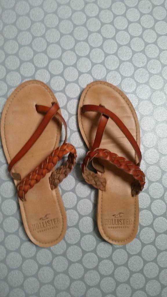 Teenslippers, Hollister, maat 7, Enlèvement ou Envoi, Porté