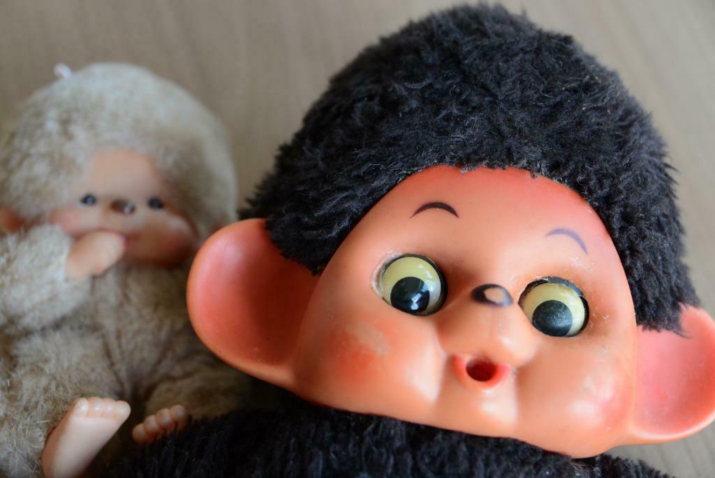 Grote bruine Monchichi., Ophalen of Verzenden, Gebruikt, Overige typen