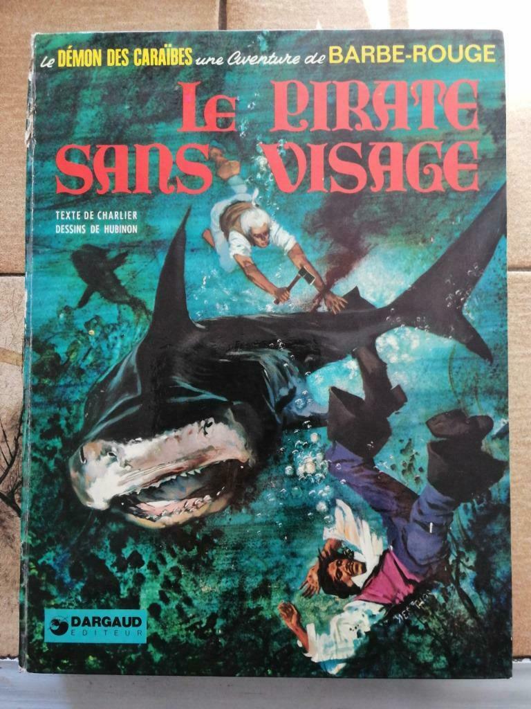 BARBE ROUGE 14 Le Pirate sans visage 1974 Charlier - Hubi, Livres, Enlèvement ou Envoi, Utilisé, Charlier