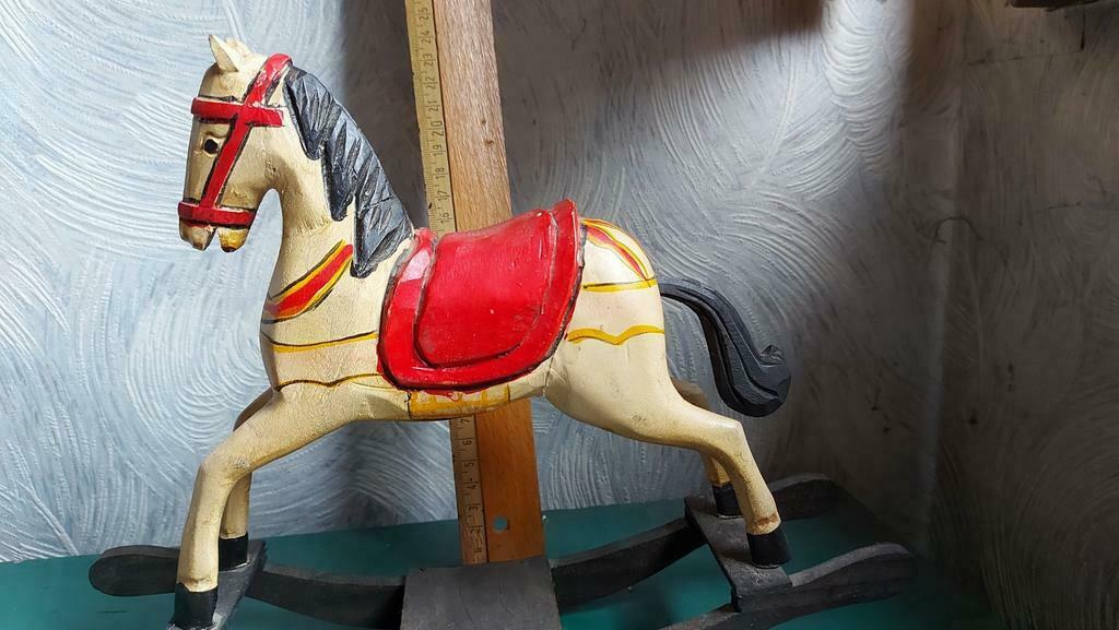 Vintage speelgoed hobbelpaard, Ophalen of Verzenden, Zo goed als nieuw