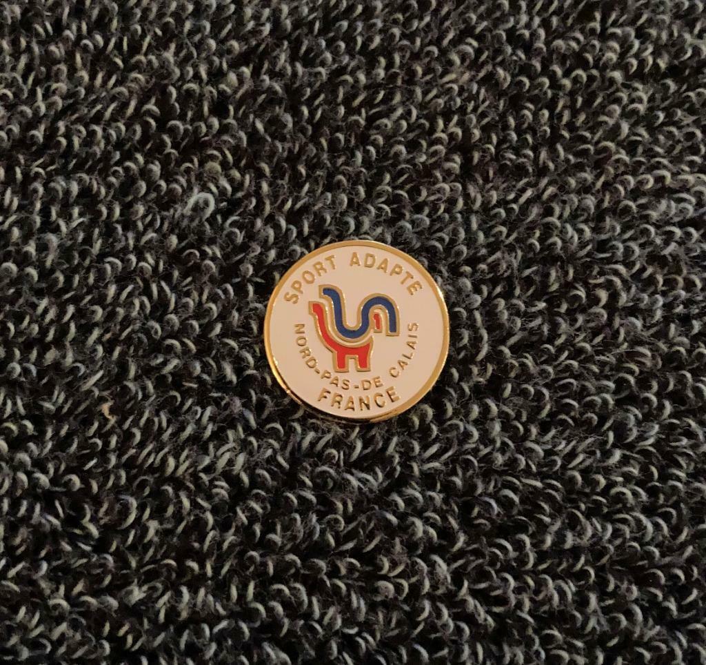 PIN - SPORT ADAPTE - NORD-PAS-DE CALAIS - FRANCE, Verzenden, Zo goed als nieuw, Sport, Speldje of Pin