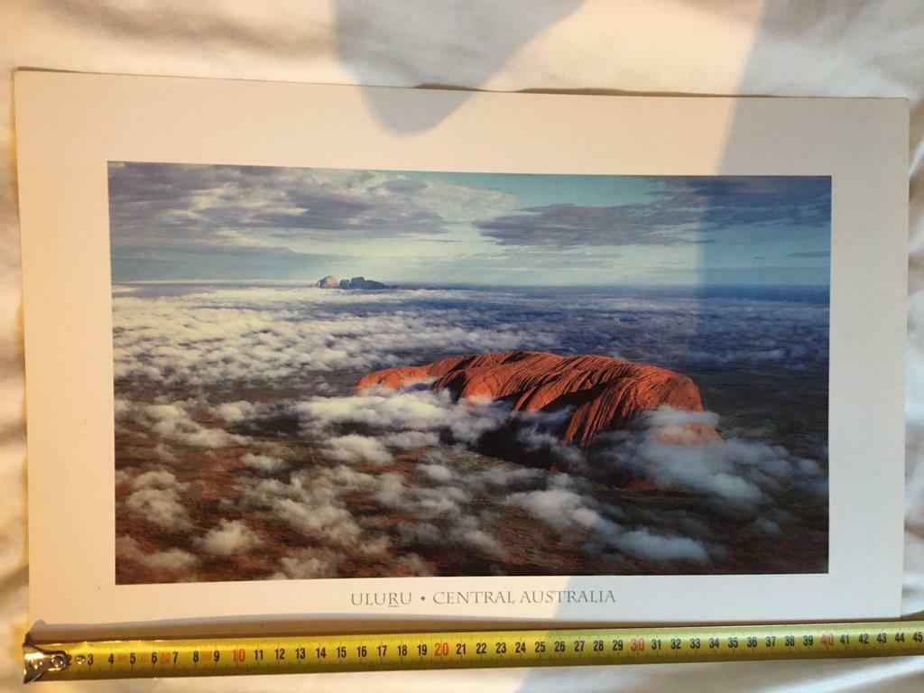 kartonnen poster 40x30 cm - ayers rock - australië
