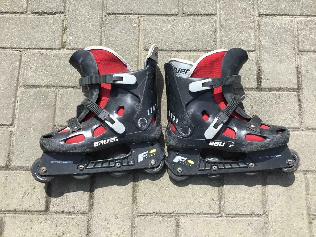 Skates indoor en outdoor Bauer maat 37-38 (9-10), Ophalen of Verzenden, Gebruikt, Bauer