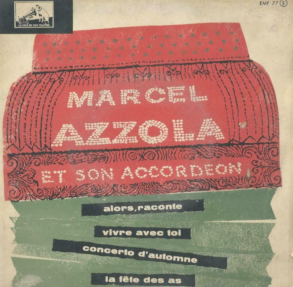 Marcel Azzola – Alors, raconte / Vivre avec toi + 2 – Single, Gebruikt, Overige genres, 7 inch, Ophalen of Verzenden