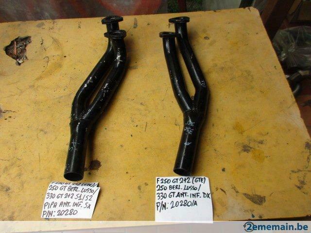Tuyaux èchappement inférieurs Ferrari 250 gte et 330 gt 2+2, Autos : Pièces & Accessoires, Systèmes d'échappement, Enlèvement ou Envoi