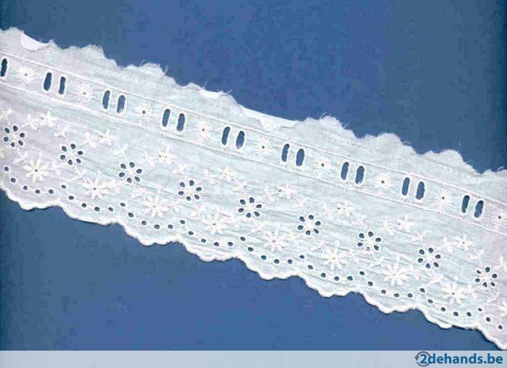 kant 6 cm breed x 1.50 m, Hobby en Vrije tijd, Naaien en Fournituren, Ophalen of Verzenden, Gebruikt, Kant