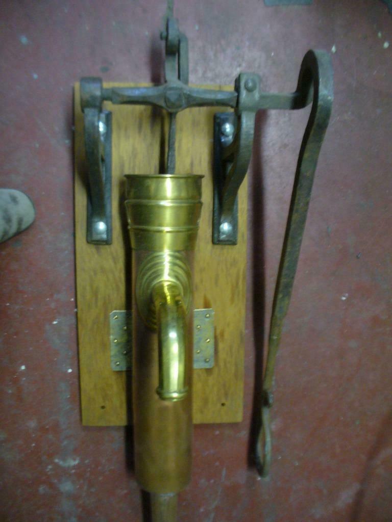 koperen pomp, Antiek en Kunst, Ophalen, Koper