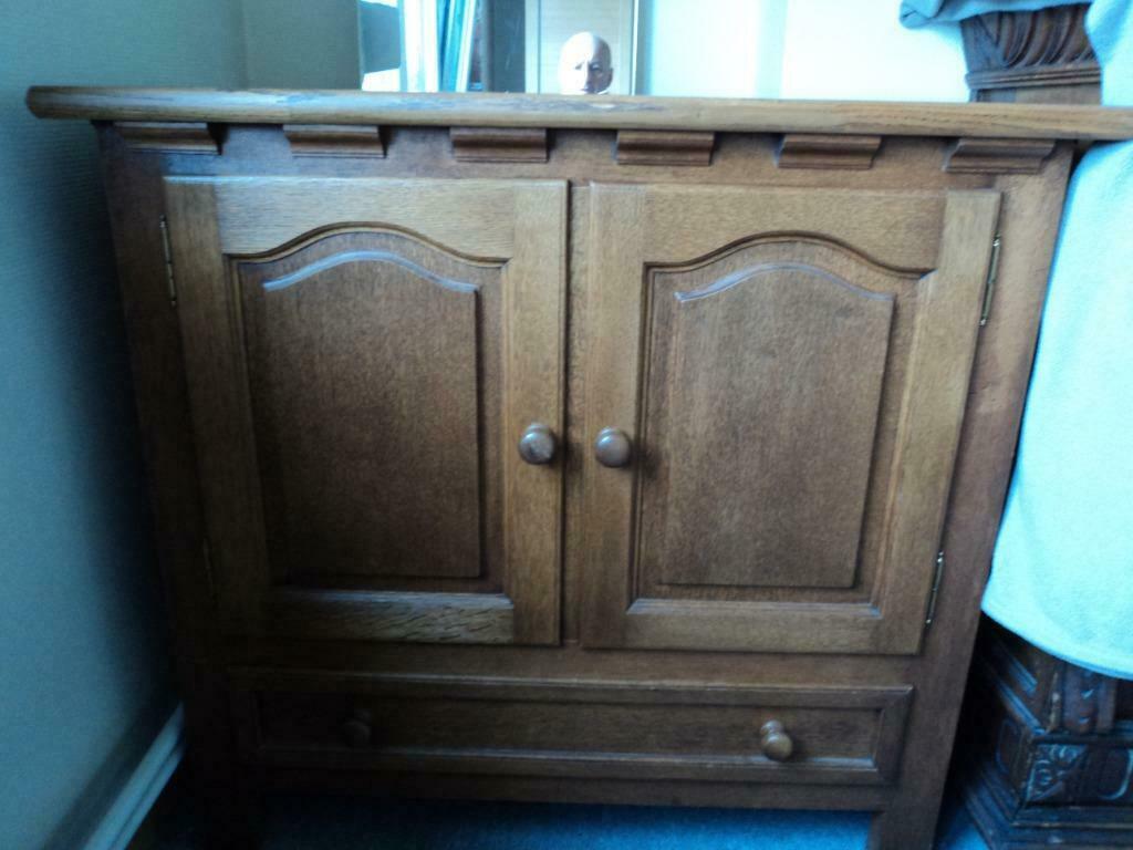 eiken kastje, Huis en Inrichting, Ophalen, Zo goed als nieuw, Eikenhout