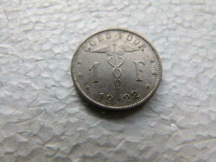 1 frank vl 1922, Ophalen of Verzenden