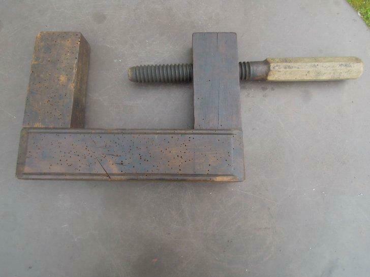 antieke spanvijs in hout - sigarenvorm, Ophalen of Verzenden, Gebruikt