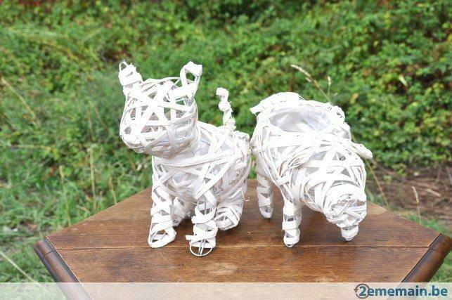 1 cochon + un chat porte plante, Jardin & Terrasse, Enlèvement ou Envoi, Neuf