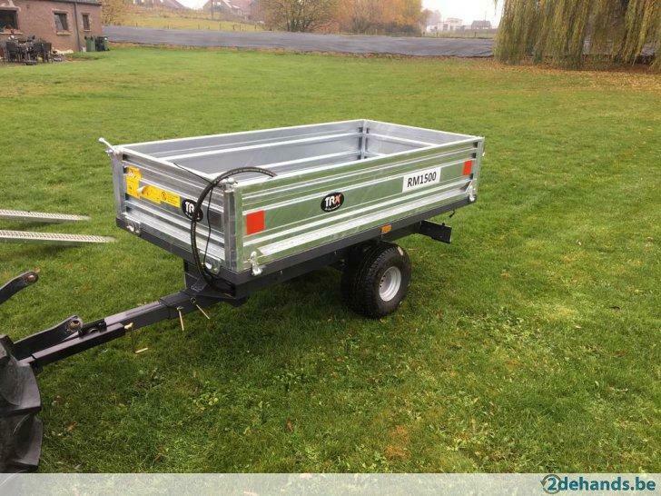 kipkar/kipwagen voor minitrekkers nieuw 1500kg & 2500kg, Zakelijke goederen, Landbouw | Werktuigen, Ophalen, Akkerbouw, Transport