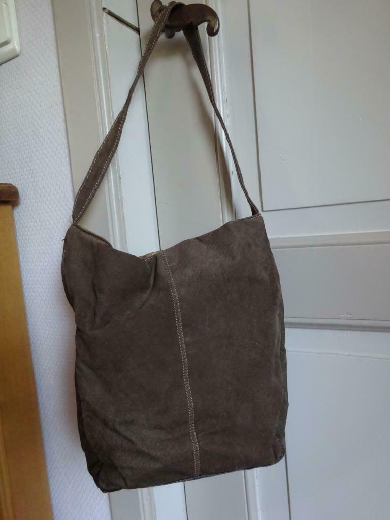 sac à main faux daim marron, Enlèvement ou Envoi, Comme neuf, Brun, Sac à main