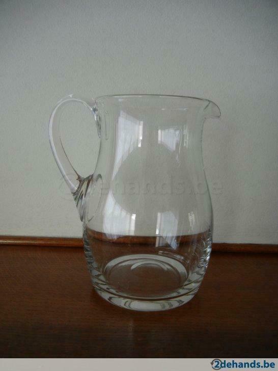 glazen waterkruik, Ophalen of Verzenden, Gebruikt