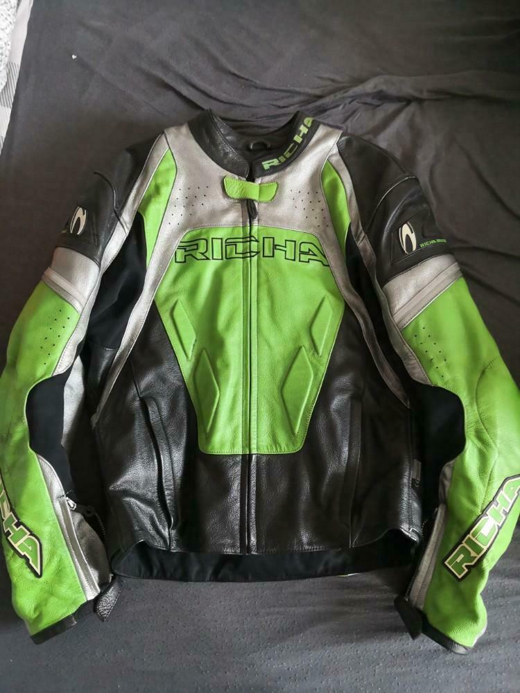 Veste moto en cuir Richa Kawasaki, Enlèvement, Seconde main, Manteau | cuir