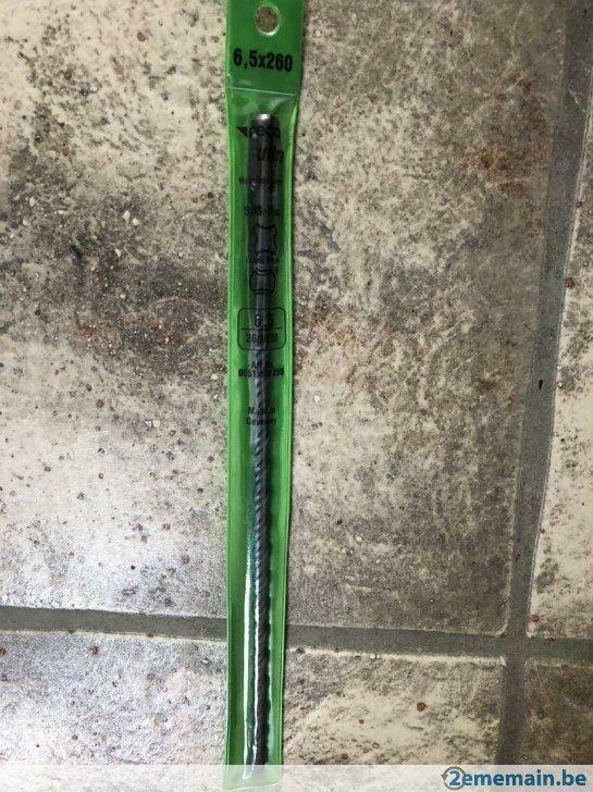 mèche sds  dia 6,5 x260, Bricolage & Construction, Outillage | Foreuses, Neuf, Marteau perforateur et/ou Marteau piqueur